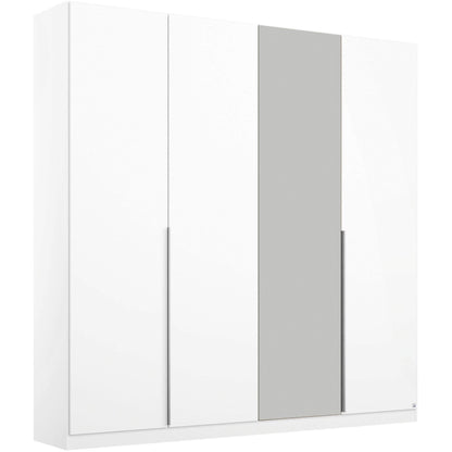 Rauch Bellezza Wardrobe White Gloss with Silk Grey