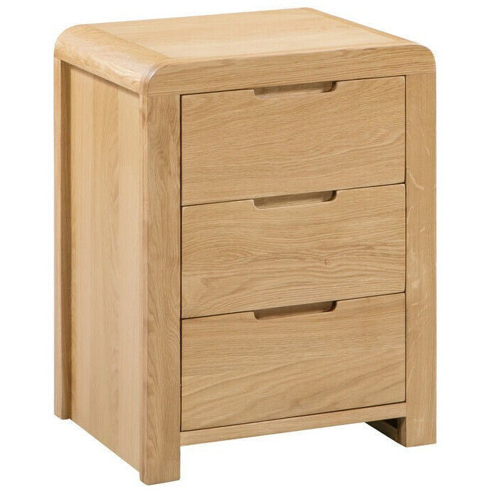 CURVE 3 DRAWER BEDSIDE