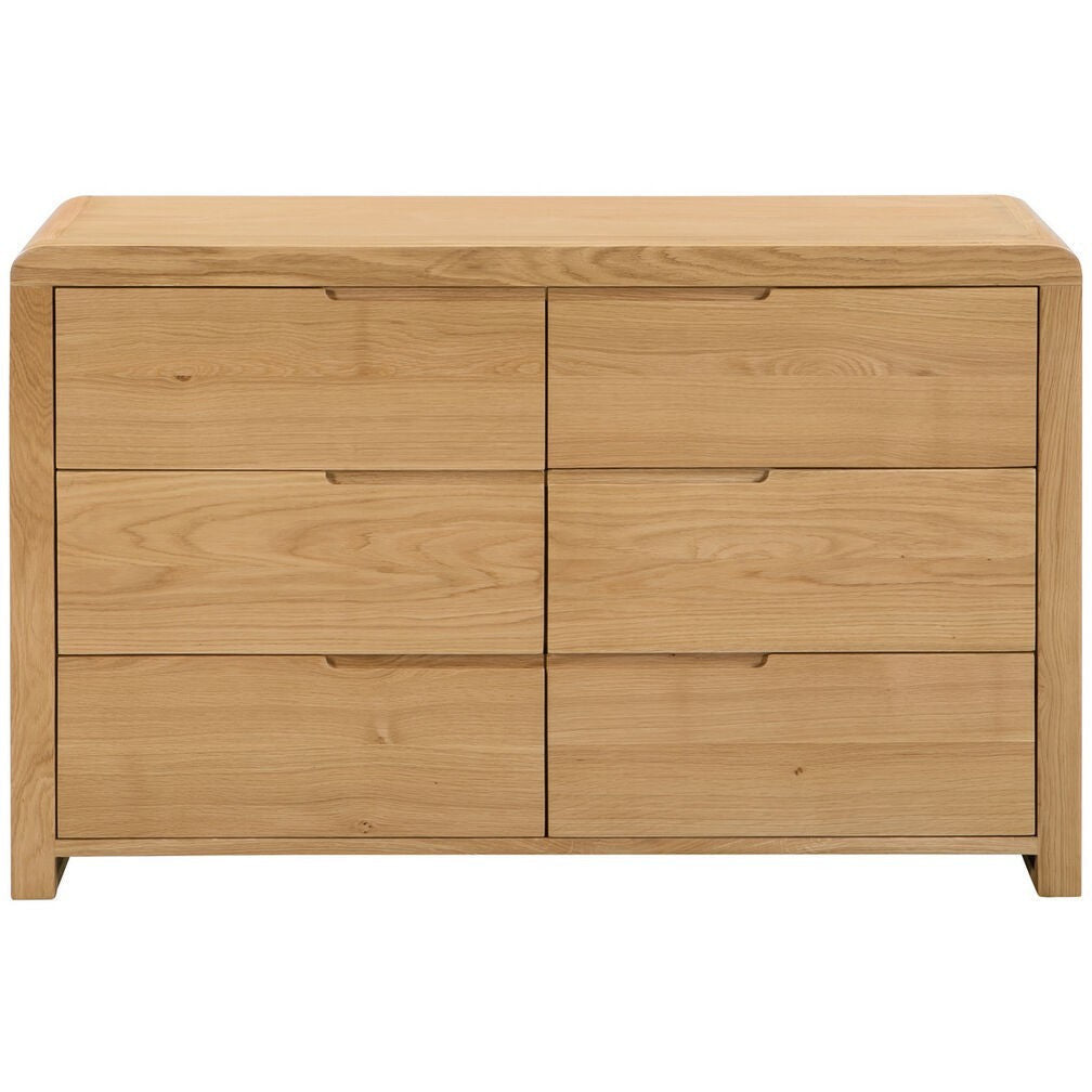 CURVE 6 DRAWER WIDE CHEST