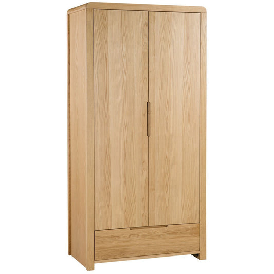 CURVE 2 DOOR 1 DRAWER WARDROBE