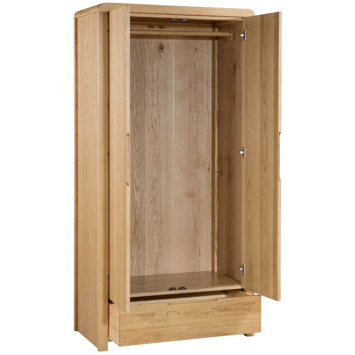 CURVE 2 DOOR 1 DRAWER WARDROBE