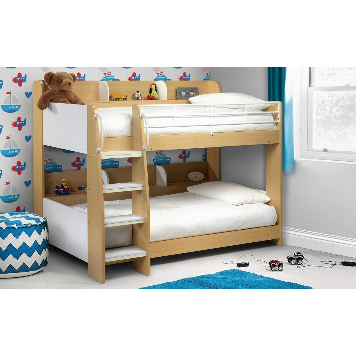 DOMINO BUNK MAPLE AND WHITE