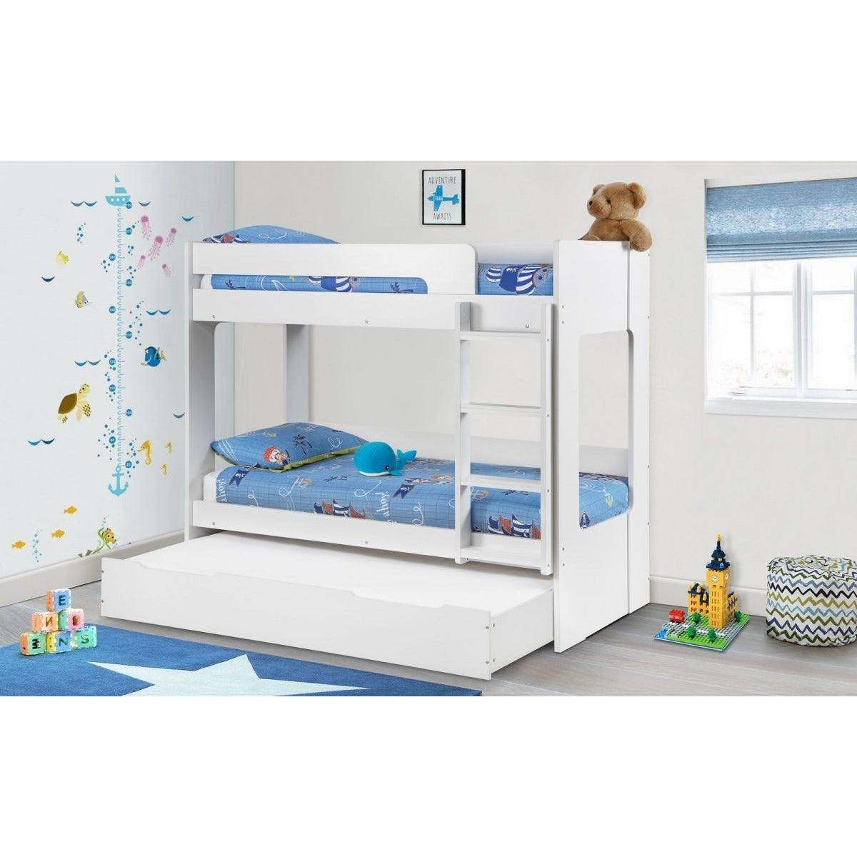 ELLIE BUNK BED  ALL WHITE