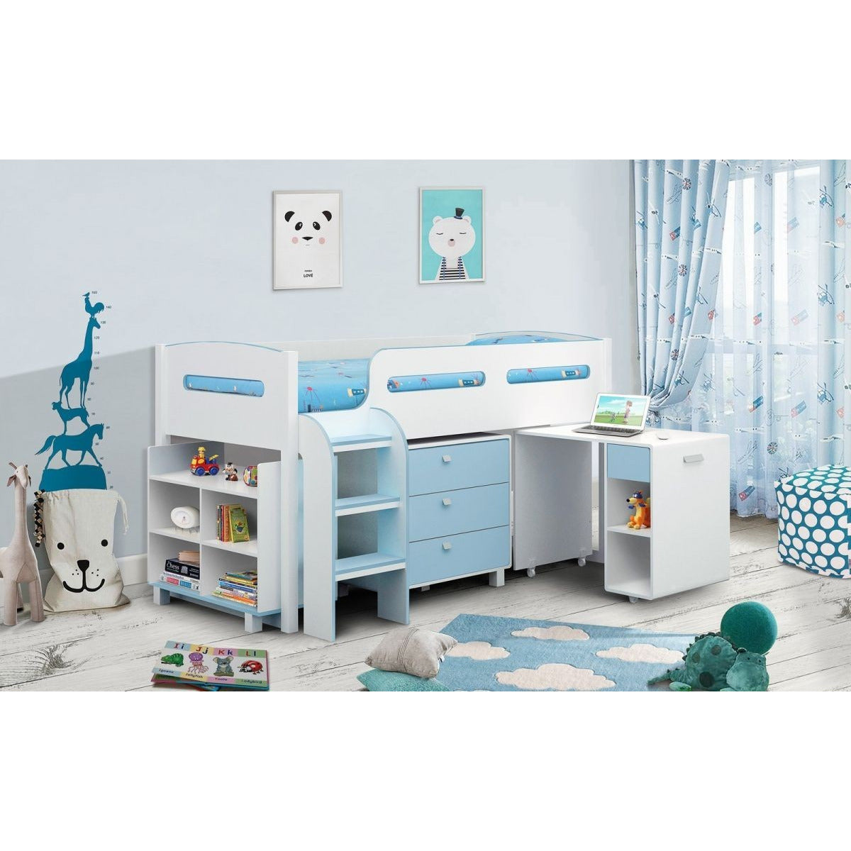KIMBO BLUE CABIN BED