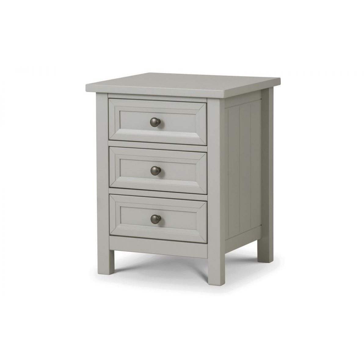 MAINE 3 DRAWER BEDSIDE - DOVE GREY