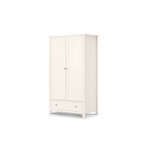 MAINE 2 DOOR COMBINATION WARDROBE - WHITE