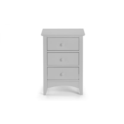 CAMEO 3 DRAWER BEDSIDE DOVE GREY