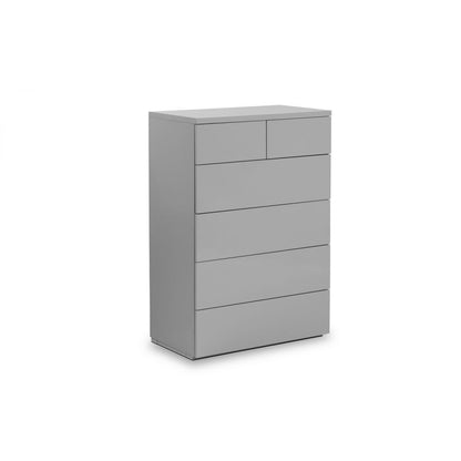 MONACO 4+2 DRW CHEST - GREY GLOSS