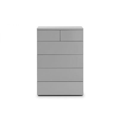 MONACO 4+2 DRW CHEST - GREY GLOSS
