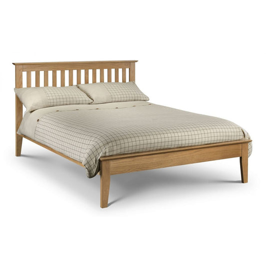 SALERNO SHAKER BED 135CM OAK