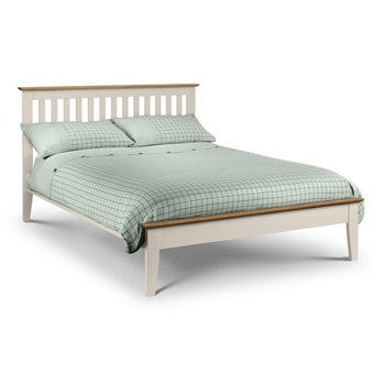 SALERNO SHAKER BED 135CM TWO TONE