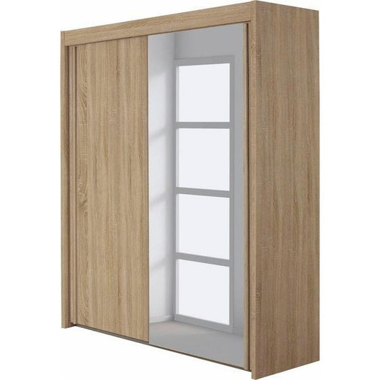 Rauch Imperial 2 Sliding Door Wardrobe 151cm With 1 Mirror Door