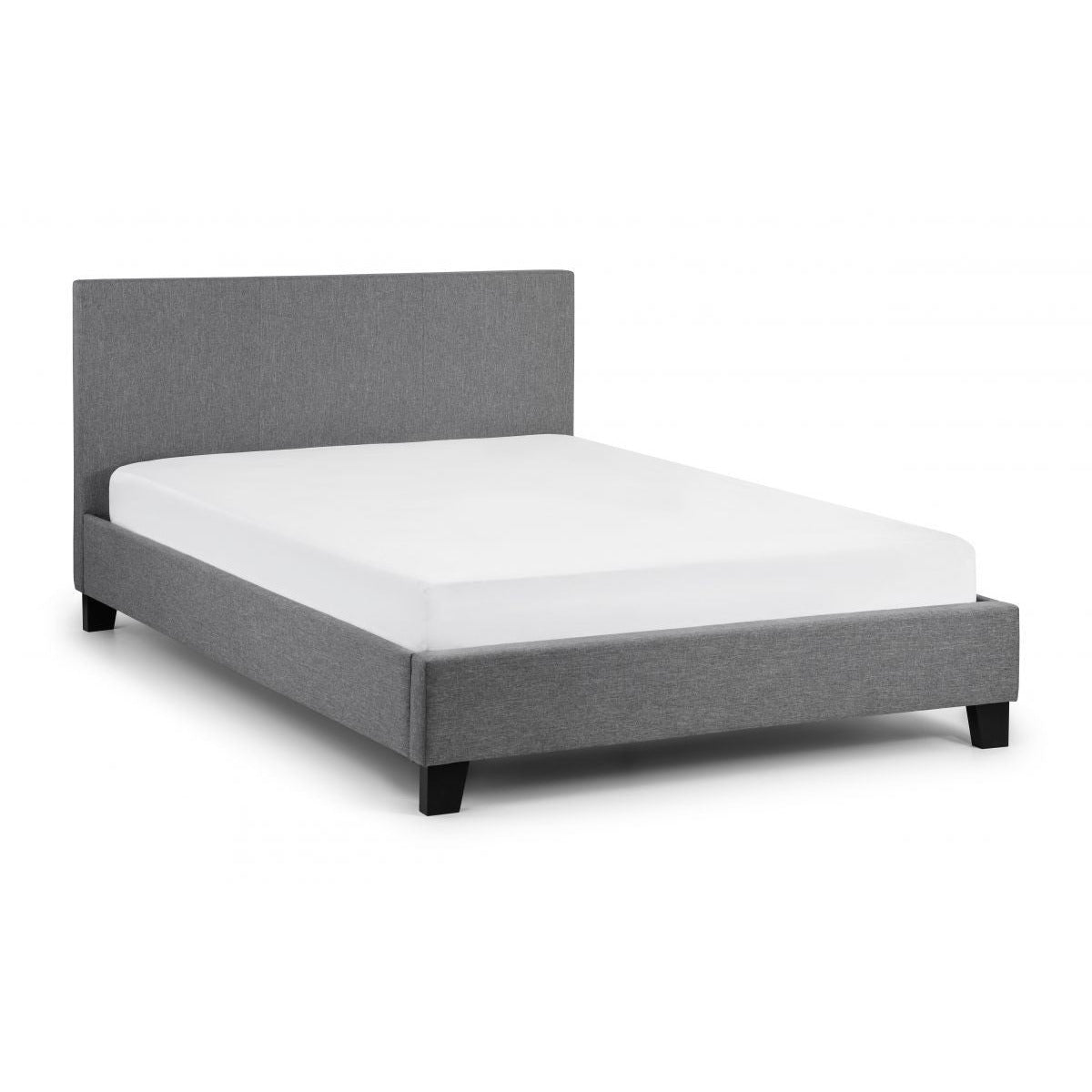 RIALTO LIGHT GREY LINEN BED 90CM