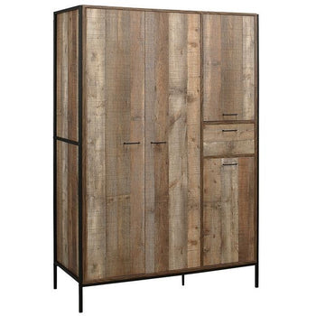 Urban 4 Door Wardrobe Rustic