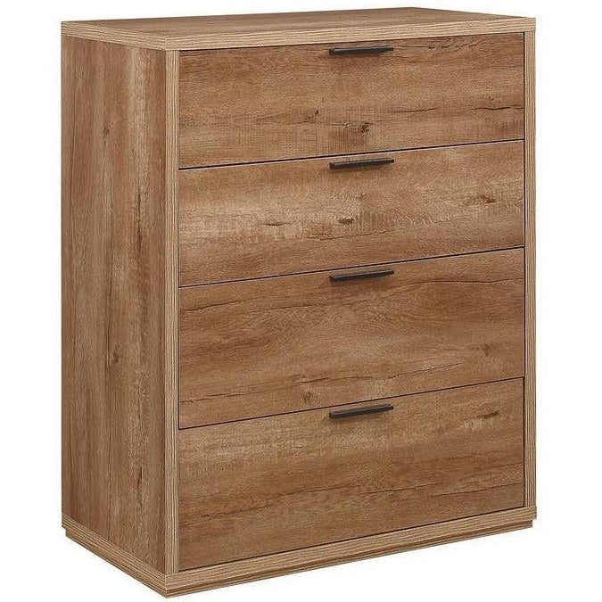 Stockwell 4 Drawer Chest - Rustic Oak