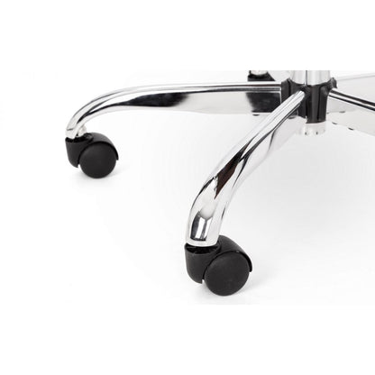GIO BLACK & CHROME OFFICE CHAIR