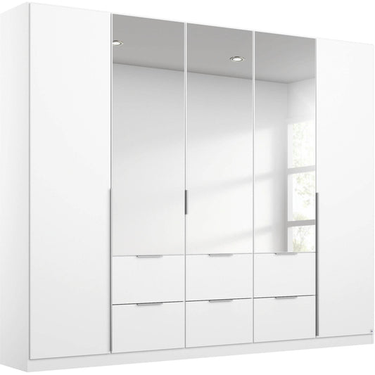 RAUCH MEMPHIS 5 DOOR COMBI MIRRORED WARDROBE