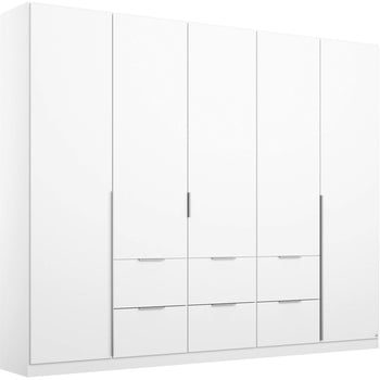 RAUCH MEMPHIS 5 DOOR COMBI MIRRORED WARDROBE