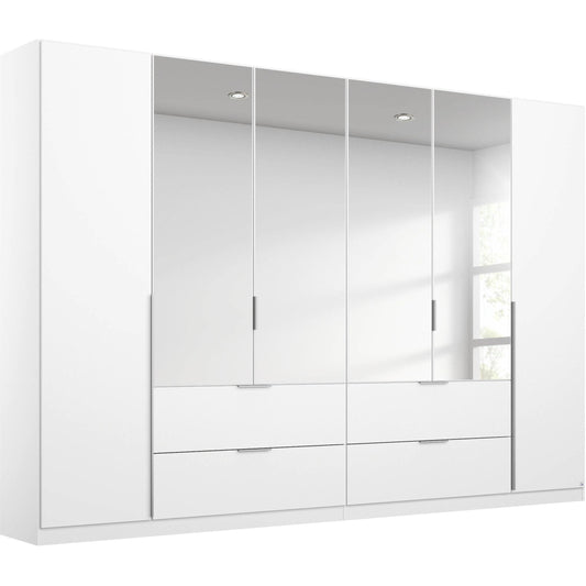 RAUCH MEMPHIS 6 DOOR COMBI MIRRORED WARDROBE