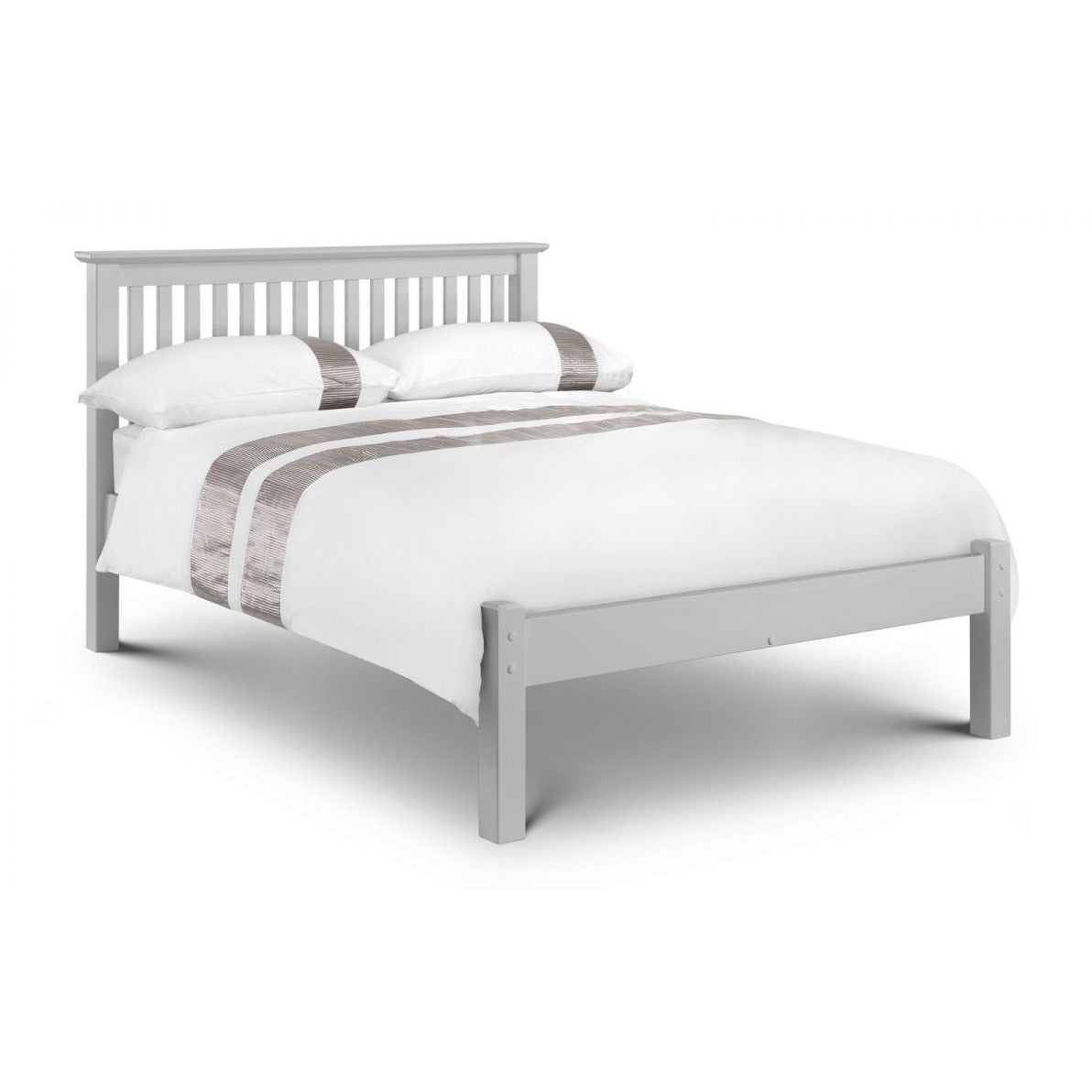 BARCELONA LFE DOVE GREY BED 135CM