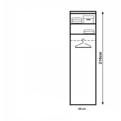 Wiemann Bern 1 Door Mirror Wardrobe