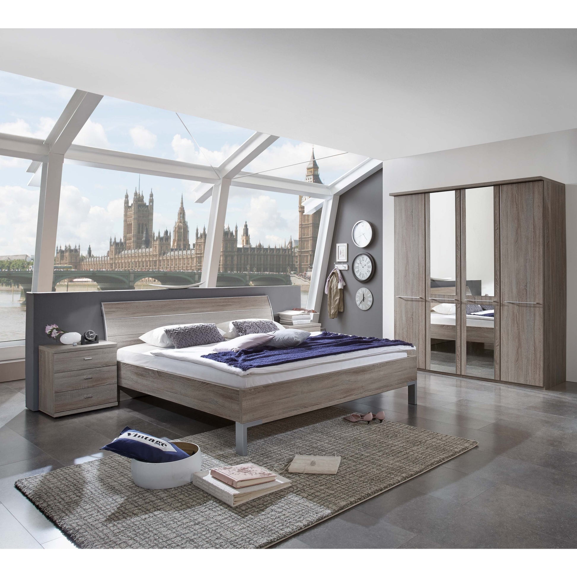 Wiemann Dakar-2 2 door Mirrored wardrobe
