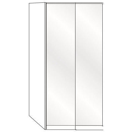 Wiemann Dakar-2 2 door Mirrored wardrobe