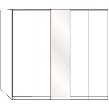 Wiemann Dakar-2 5 Door 1 Mirror Wardrobe