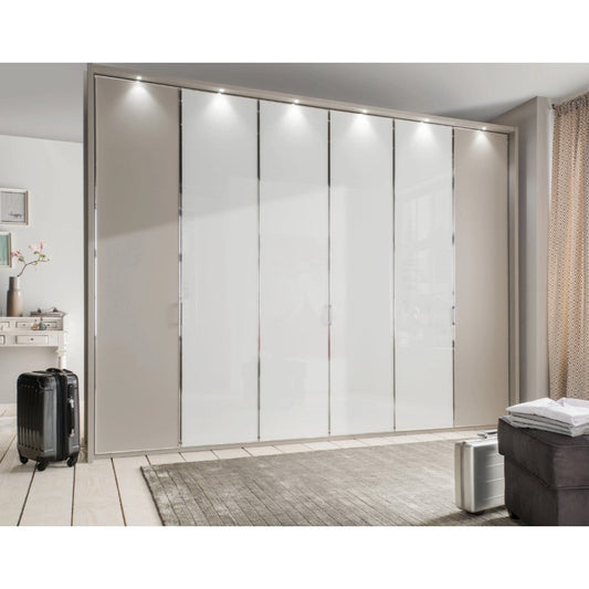 Wiemann All in Wardrobe With Coloured Glass Doors