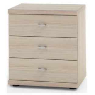 Wiemann Miro 3 Drawer Bedside Cabinet in Rustic Oak