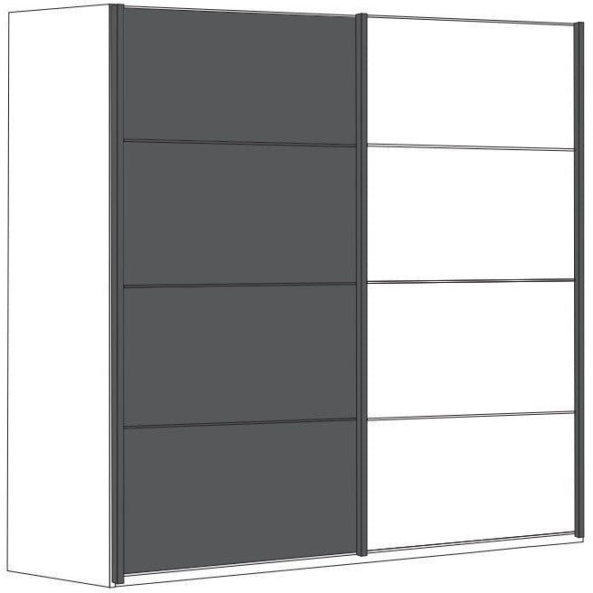 Wiemann Brussels 2 Door Sliding Wardrobe in Holm Oak