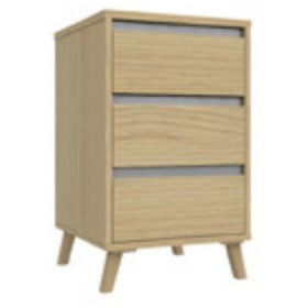 Tamar 3 Drawer Bedside