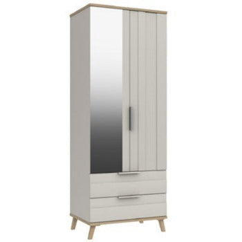 Derwent 2 Door combi Wardrobe With Mirror