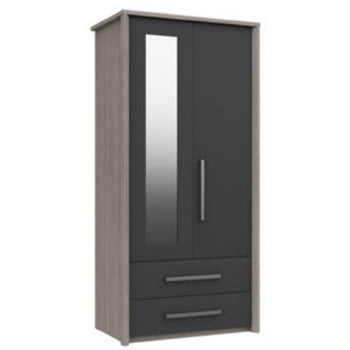 Arundel 2 Door Combi Wardrobe With Mirror