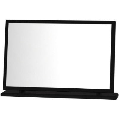 Knightsbridge High Gloss Black Large Mirror