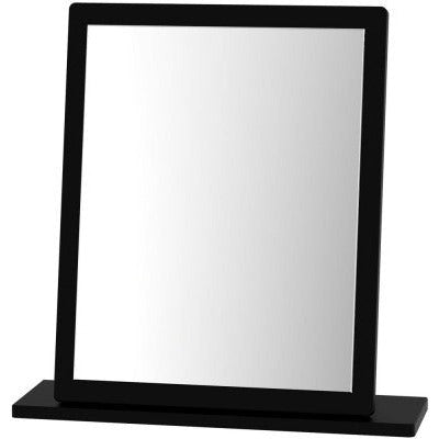 Knightsbridge High Gloss Black Small Mirror