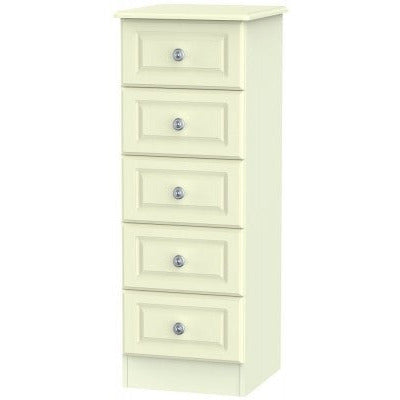 Pembroke Cream 5 Drawer Tallboy