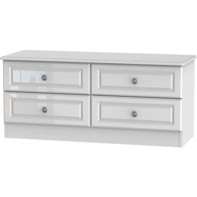 Pembroke High Gloss White 4 Drawer Bed Box