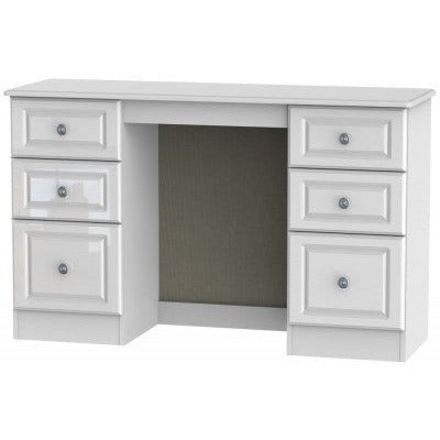 Pembroke High Gloss White 6 Drawer Dressing Table