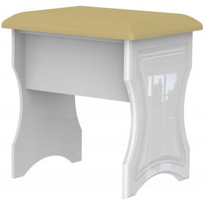 Pembroke High Gloss White Stool