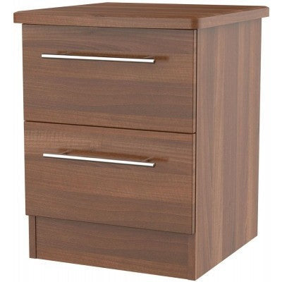 Sherwood Walnut 2 Drawer Bedside