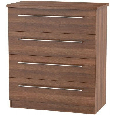 Sherwood Walnut 4 Drawer Chest