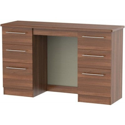 Sherwood Walnut 6 Drawer Dressing Table