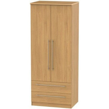 Sherwood Oak 2 Drawer 2 Door Wardrobe