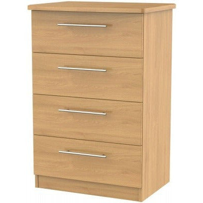 Sherwood Oak 4 Drawer Midi Chest