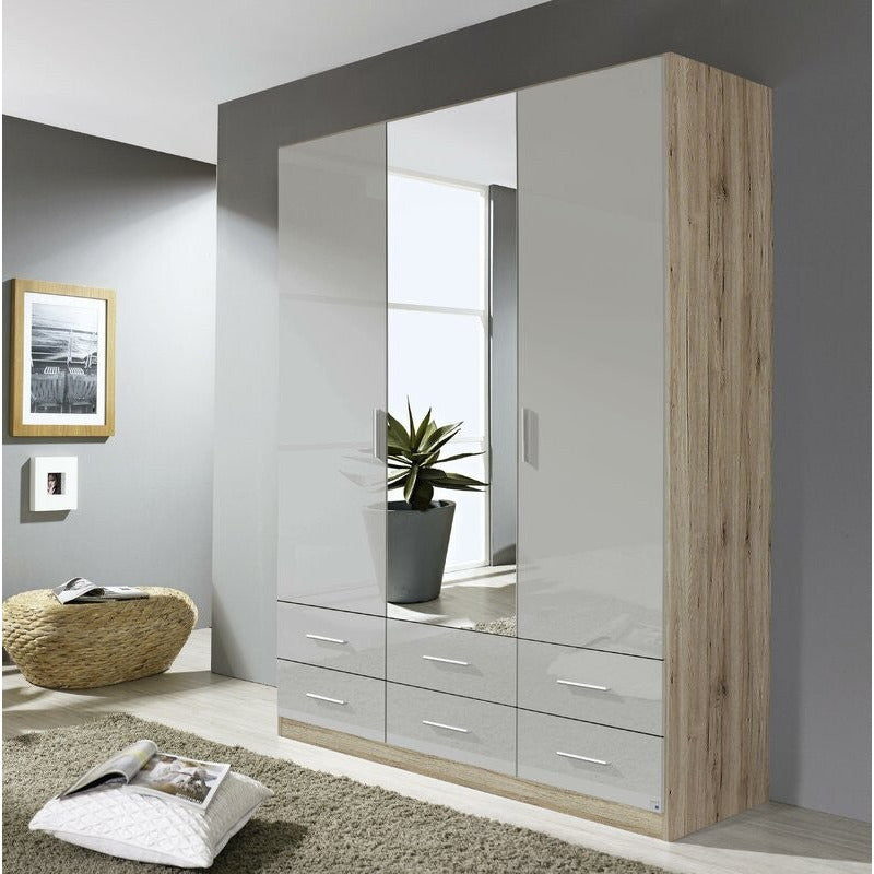 Rauch Stuttgart 3 door Wardrobe With Drawers