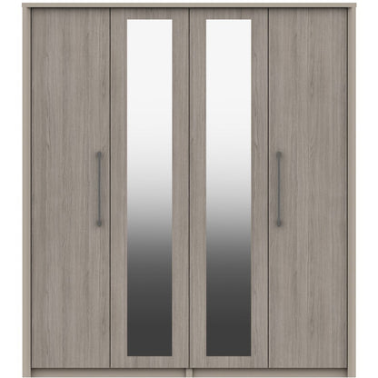 Burford 4 Door Wardrobe With 2 Mirrors