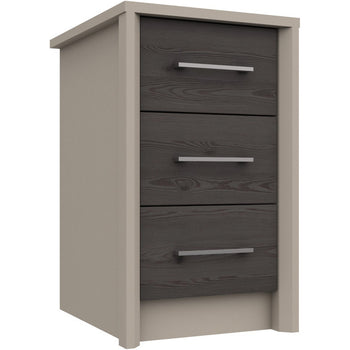 Burford 3 Drawer Bedside