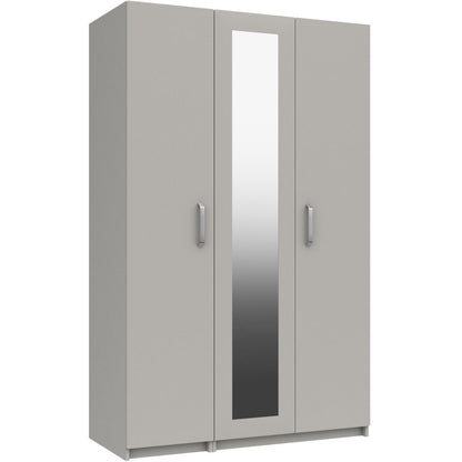 Arran 3 Door Wardrobe With Mirror High gloss