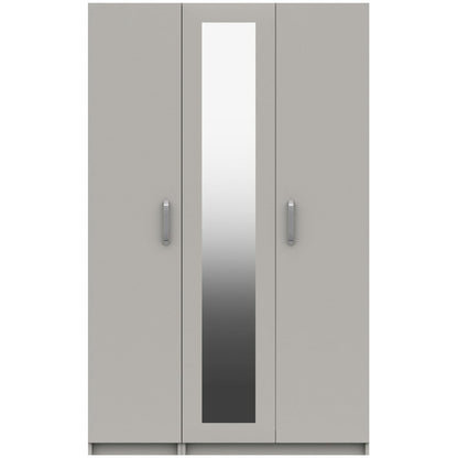 Arran 3 Door Wardrobe With Mirror High gloss